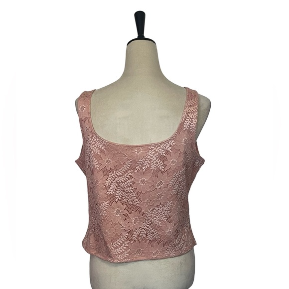 ARULA Lace Blush Pink Tank - Picture 2 of 4